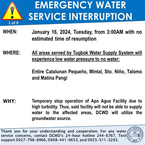 davao city water district water interruption schedule|Service disruptions on June 29 and July 1 in different parts of .